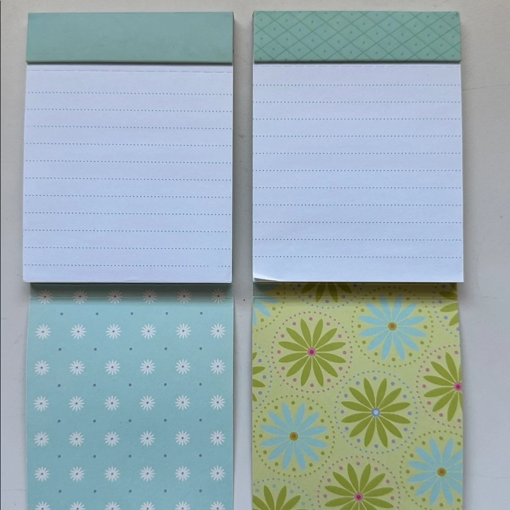 Floral and Geometric Notepad Set